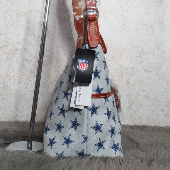 Dooney & Bourke NFL Dallas Cowboys Zip Hobo (Grey) - Picture 4 of 6
